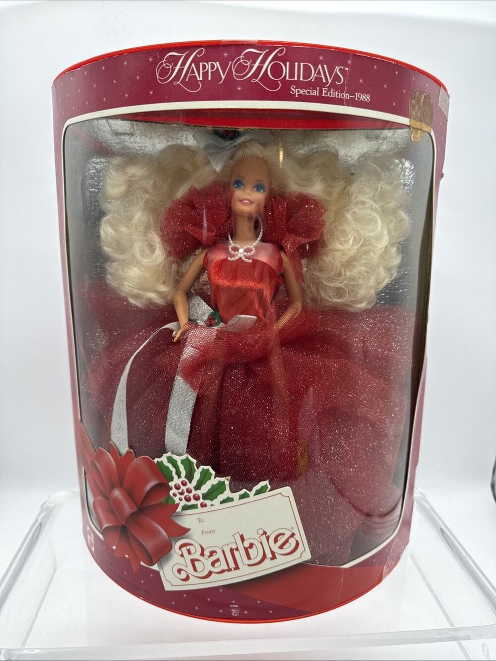Happy Holidays: Special Edition Barbie 1988 First Release Series 1703.Box Damage